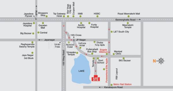 metropolis-properties adarsh-serene Location Plan