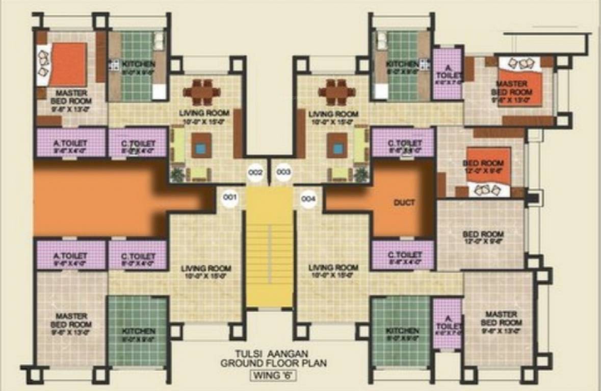  aangan Block 6 Cluster Plan