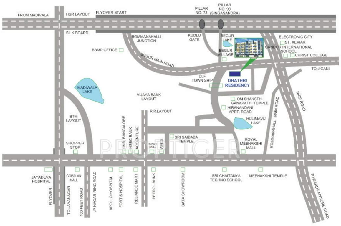  residency Images for Location Plan of Dhathri Residency