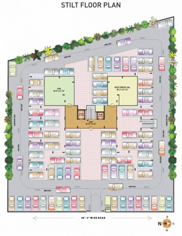 radha krishna Single Tower Cluster Plan
