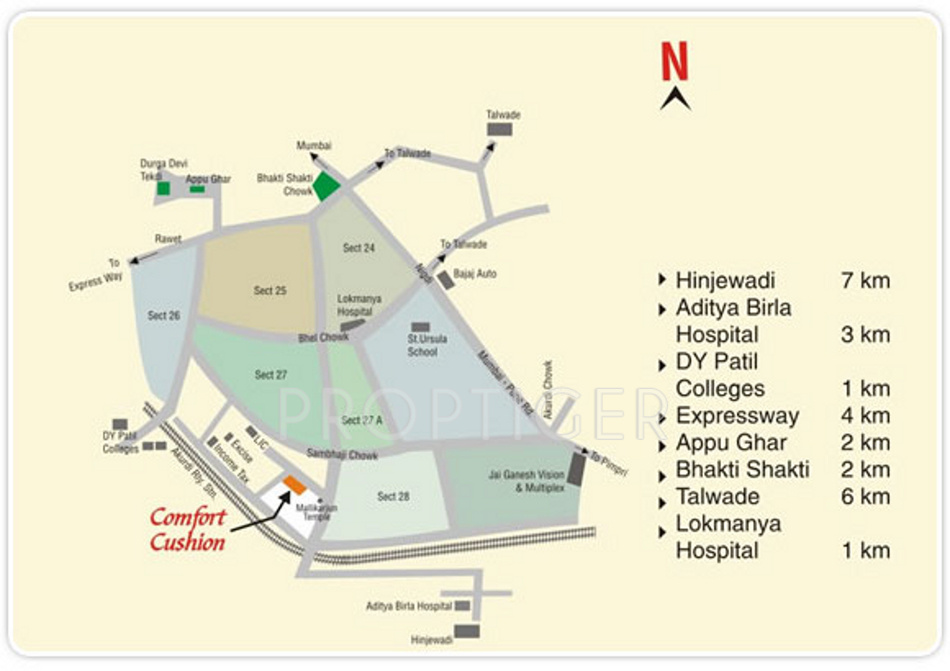 Images for Location Plan of Pharande Comfort Cushion