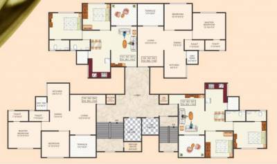  indraprabha-phase-2 Odd Floor Tower B Cluster Plan