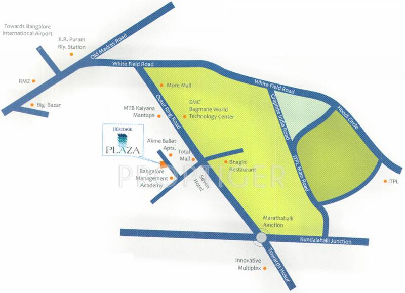 pegasus-properties-blr heritage-plaza Location Plan