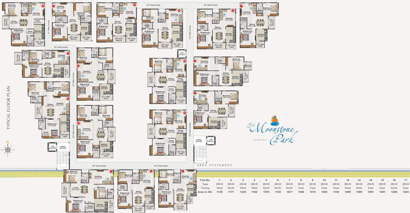sri moonstone park Images for Cluster Plan of Srinidhi Sri Moonstone Park