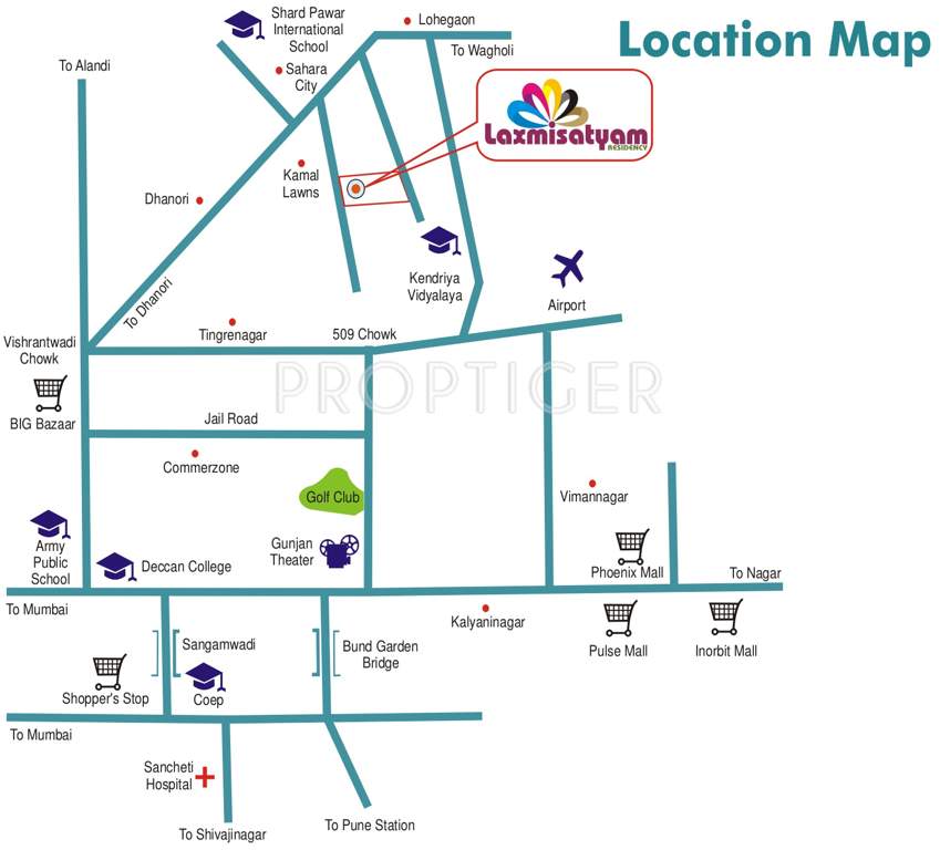 Images for Location Plan of Vijayalaxmi Laxmisatyam Residency Apartments