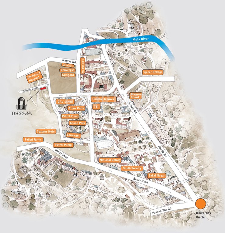  terraza Images for Location Plan of Sanskruti Terraza