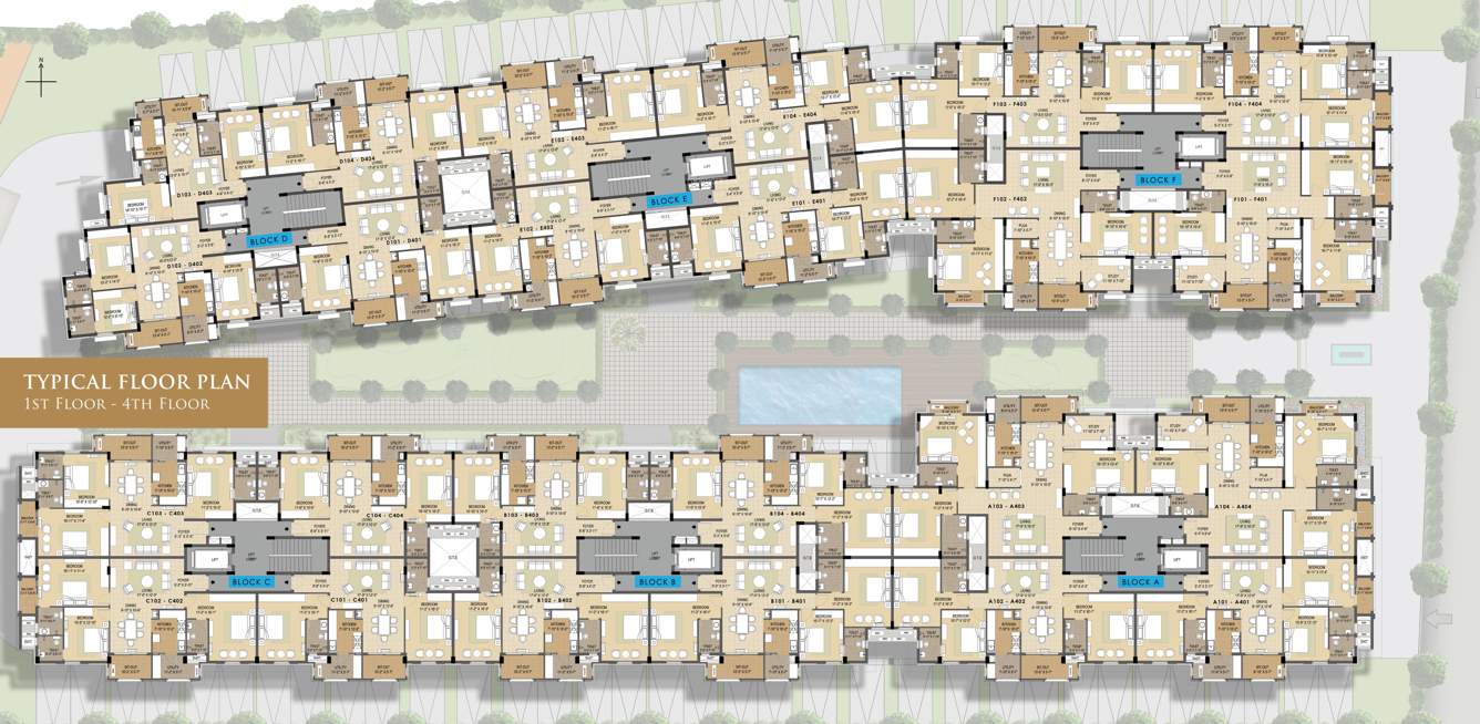 tiara Images for Cluster Plan of Arihant Tiara