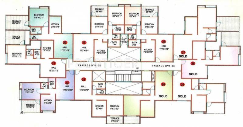 Giridhar Housing Chandraneel 3rd Floor Cluster Plan