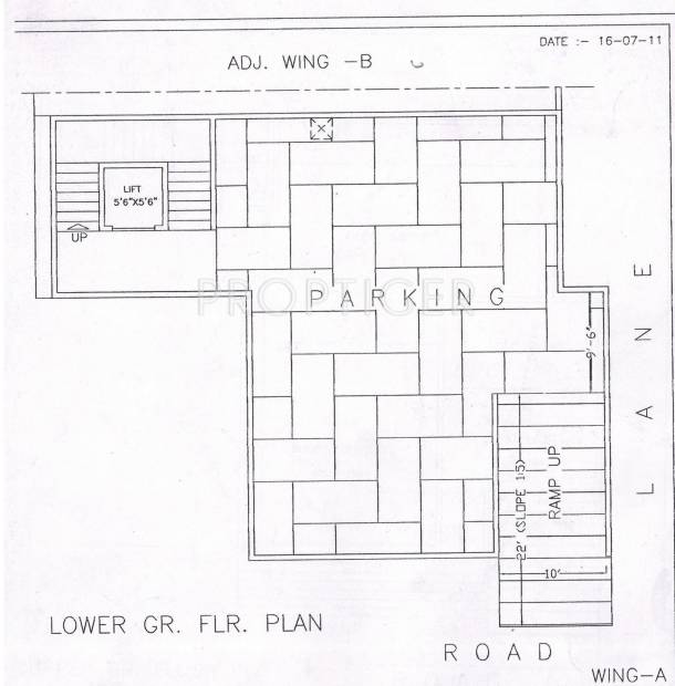 Giridhar Housing Parijaat Lower Ground Floor Cluster Plan