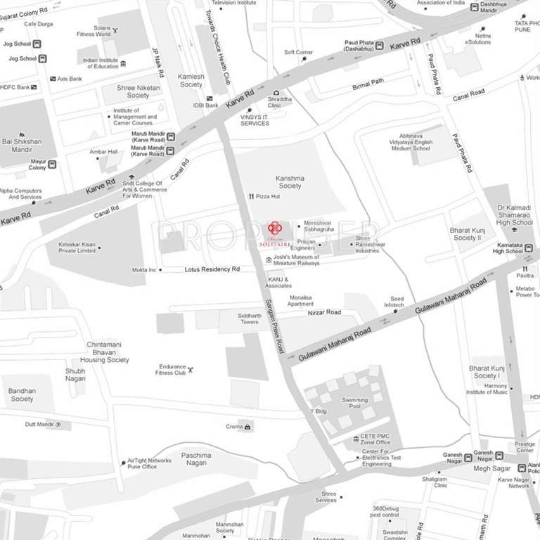  solitaire Images for Location Plan of Sangam Solitaire