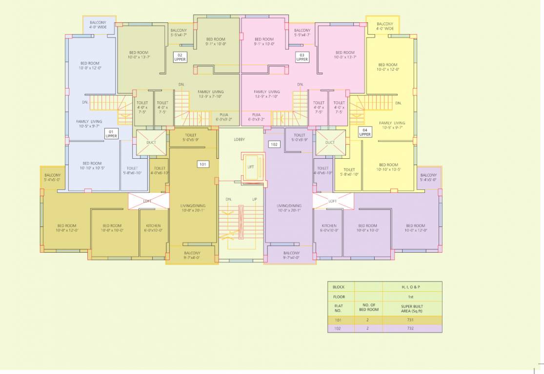 fortune township Block Others Cluster Plan