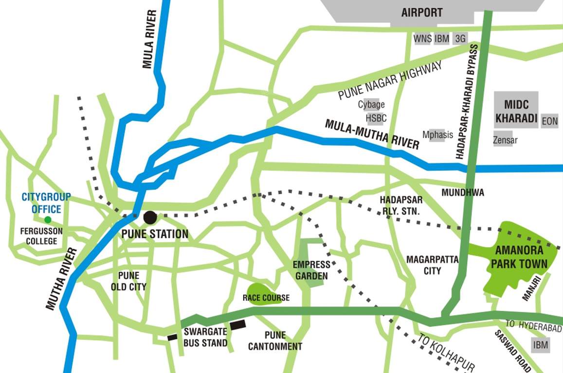  neo towers Images for Location Plan of  Amanora Neo Towers
