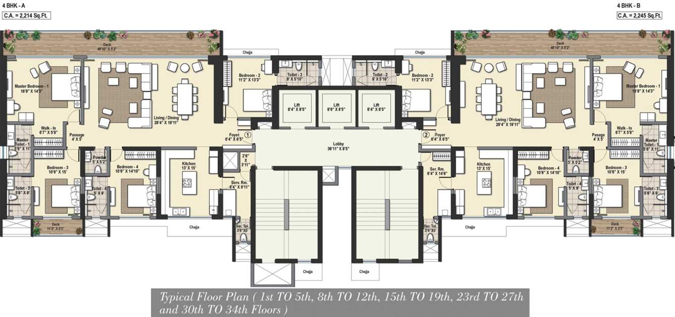 reflections odyssey Images for Cluster Plan of Raheja Reflections Odyssey