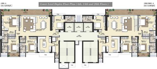 reflections-odyssey Images for Cluster Plan of Raheja Reflections Odyssey