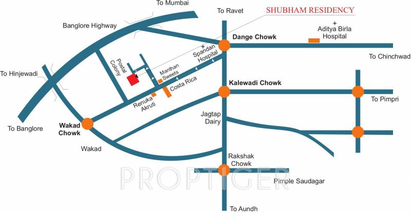 Images for Location Plan of Diamond Group Pune Shubham Residency