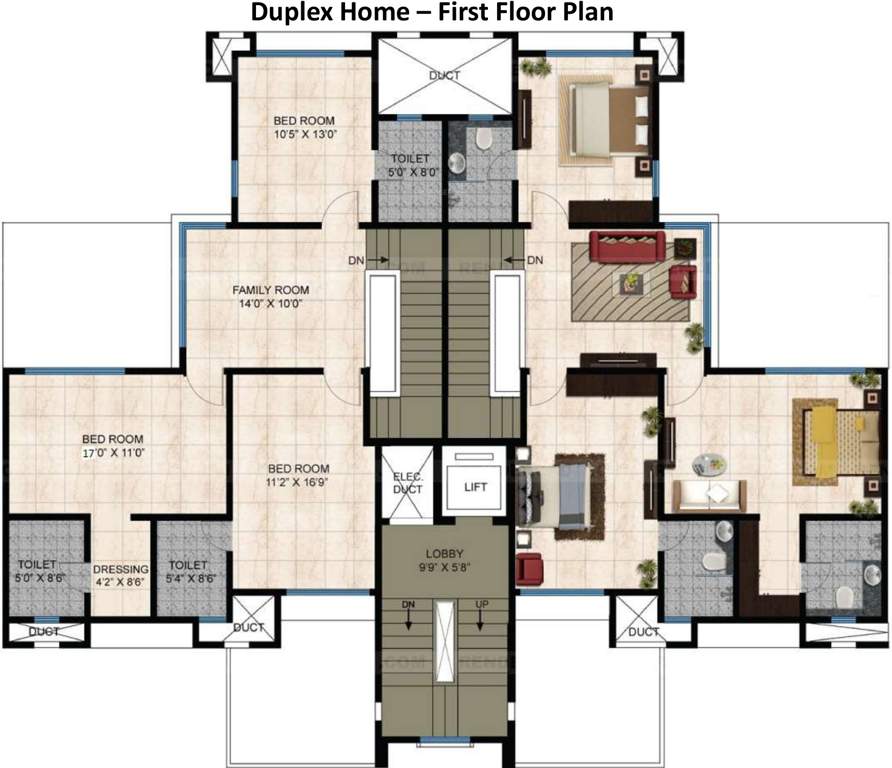 Images for Cluster Plan of Mahindra Bloomdale Apartment