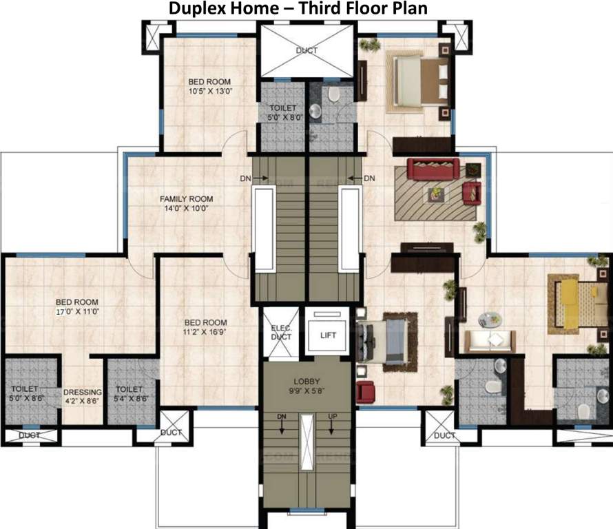Images for Cluster Plan of Mahindra Bloomdale Apartment