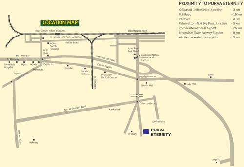  eternity Images for Location Plan of Purva Eternity