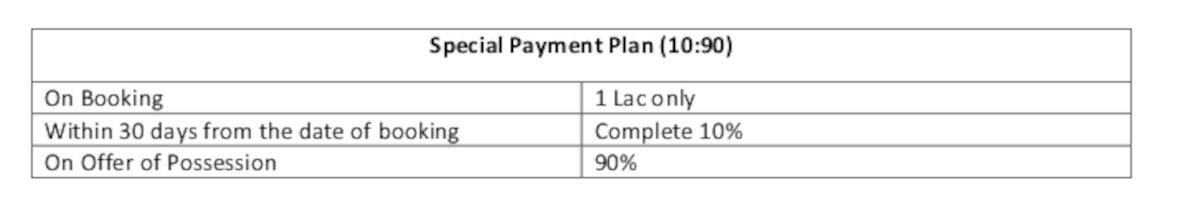 prime-390 Construction Linked Payment (CLP) Payment Plan
