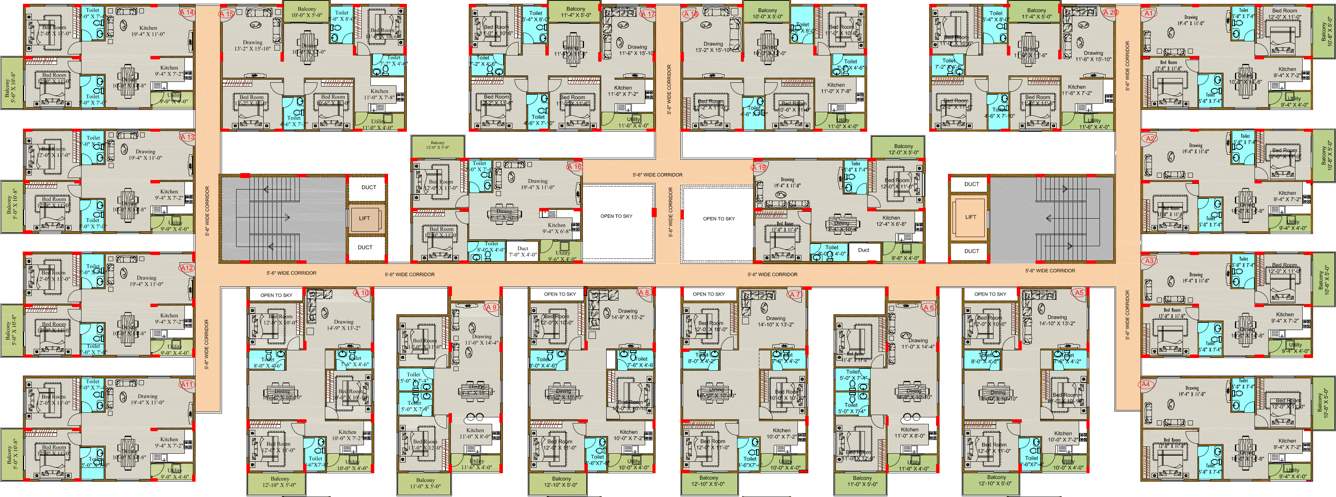 opulent Images for Cluster Plan of Midtown Opulent