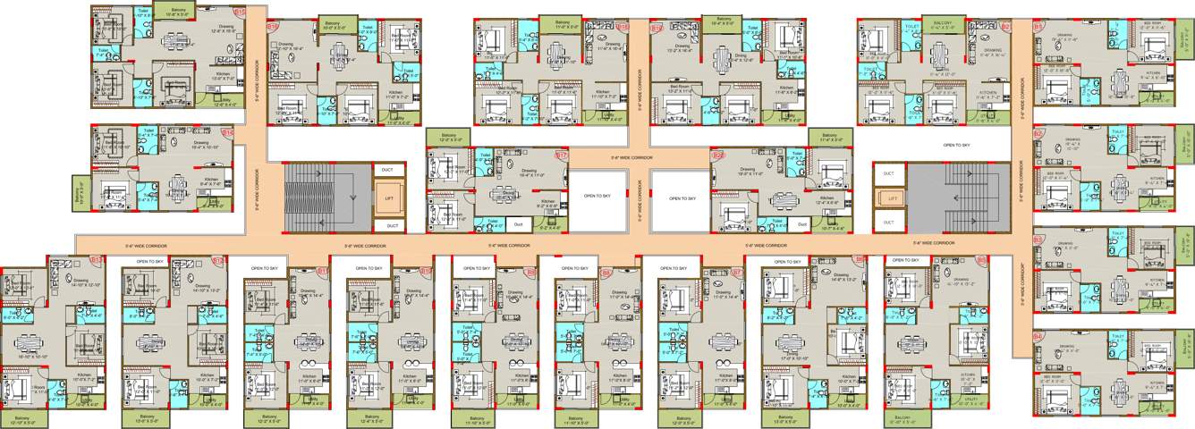 opulent Images for Cluster Plan of Midtown Opulent