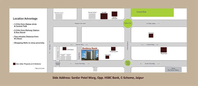  residency royal Location Plan