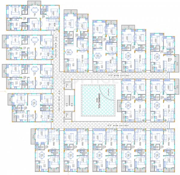  oasis-breeze Oasis Breeze Cluster Plan from 1st to 4th Floor