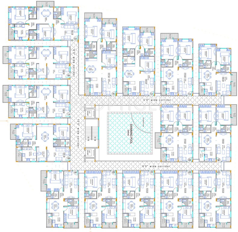  oasis breeze Oasis Breeze Cluster Plan from 1st to 4th Floor