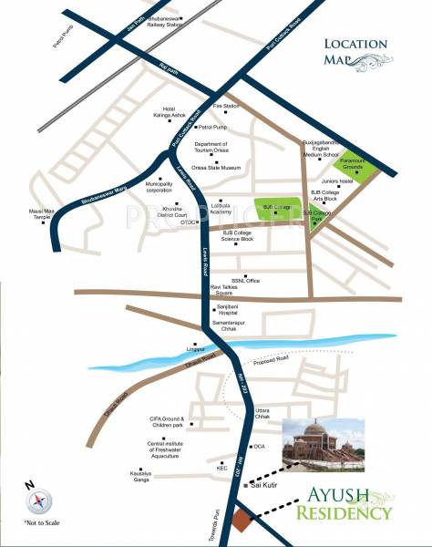 Images for Location Plan of AB Ayush Residency Images for Location Plan of AB Ayush Residency