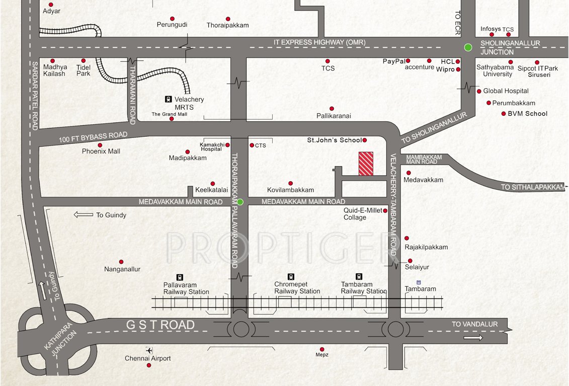  whitefield mudra Location Plan