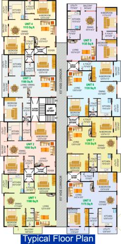 sri-nivasam Sri Nivasam Cluster Plan from 1st to 4th Floor