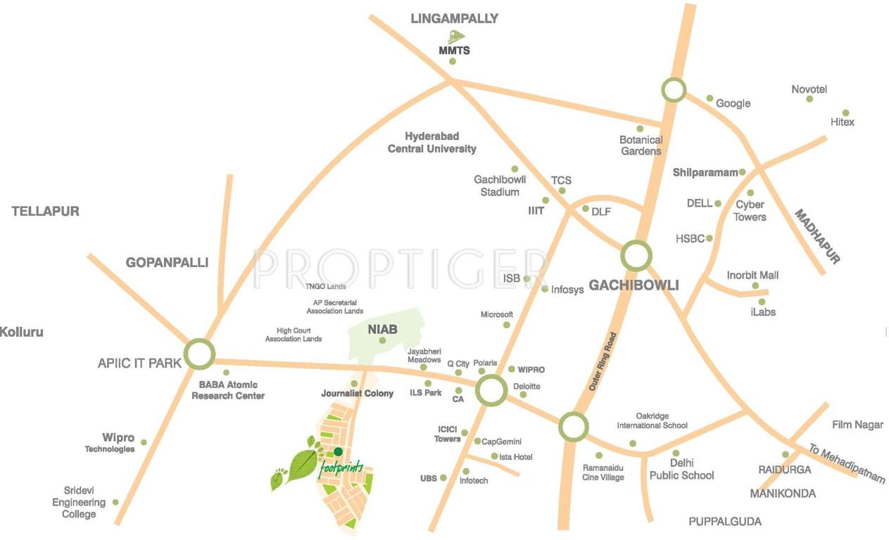  footprints Images for Location Plan of Alekhya Footprints