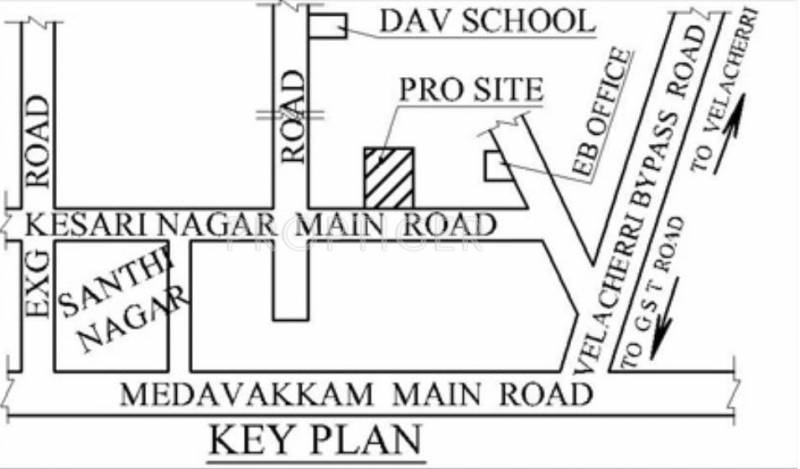  aishwarya Images for Location Plan of Guru Homes Aishwarya