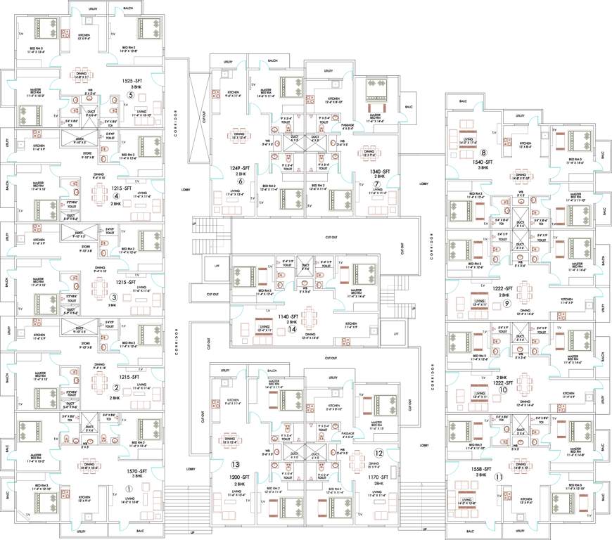  supreme Images for Cluster Plan of Sanjana Supreme
