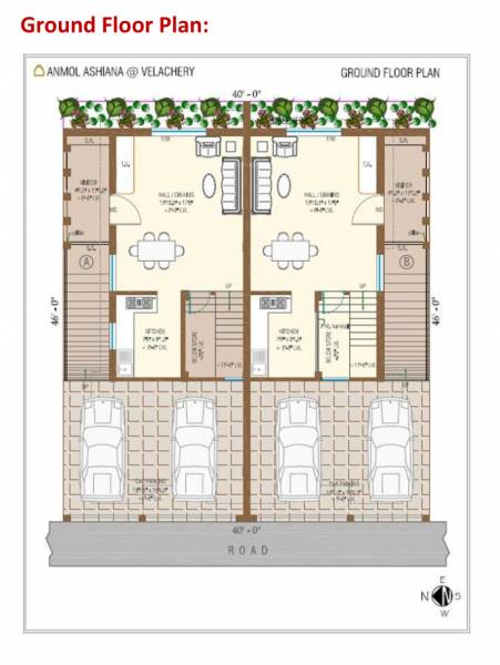  ashiana Cluster Plan from 1st to 2nd Floor