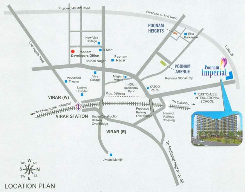  imperial Images for Location Plan of Poonam Imperial
