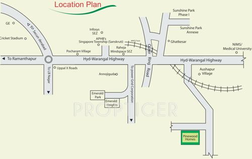 Images for Location Plan of Modi Pinewood Homes