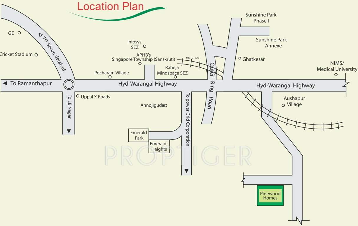 Images for Location Plan of Modi Pinewood Homes