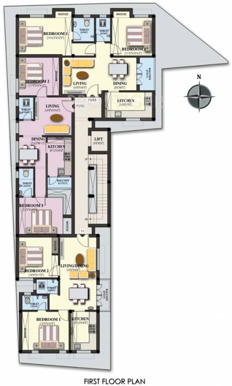  elegance Block A Cluster Plan