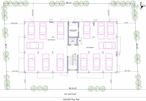  park-view Park View Cluster Plan for Stilt Floor