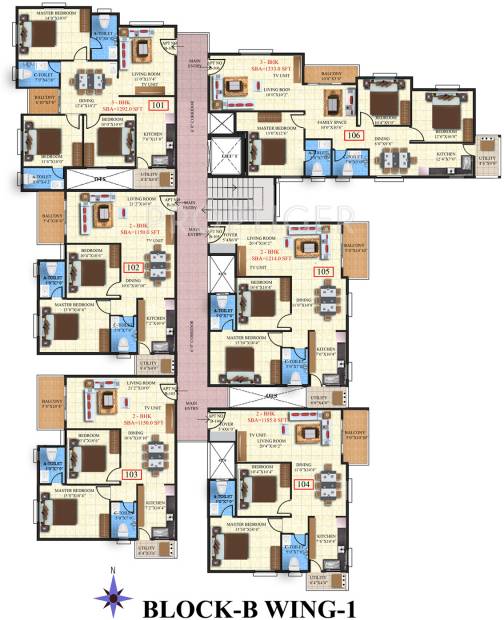  brindavanam Images for Cluster Plan of SV Brindavanam
