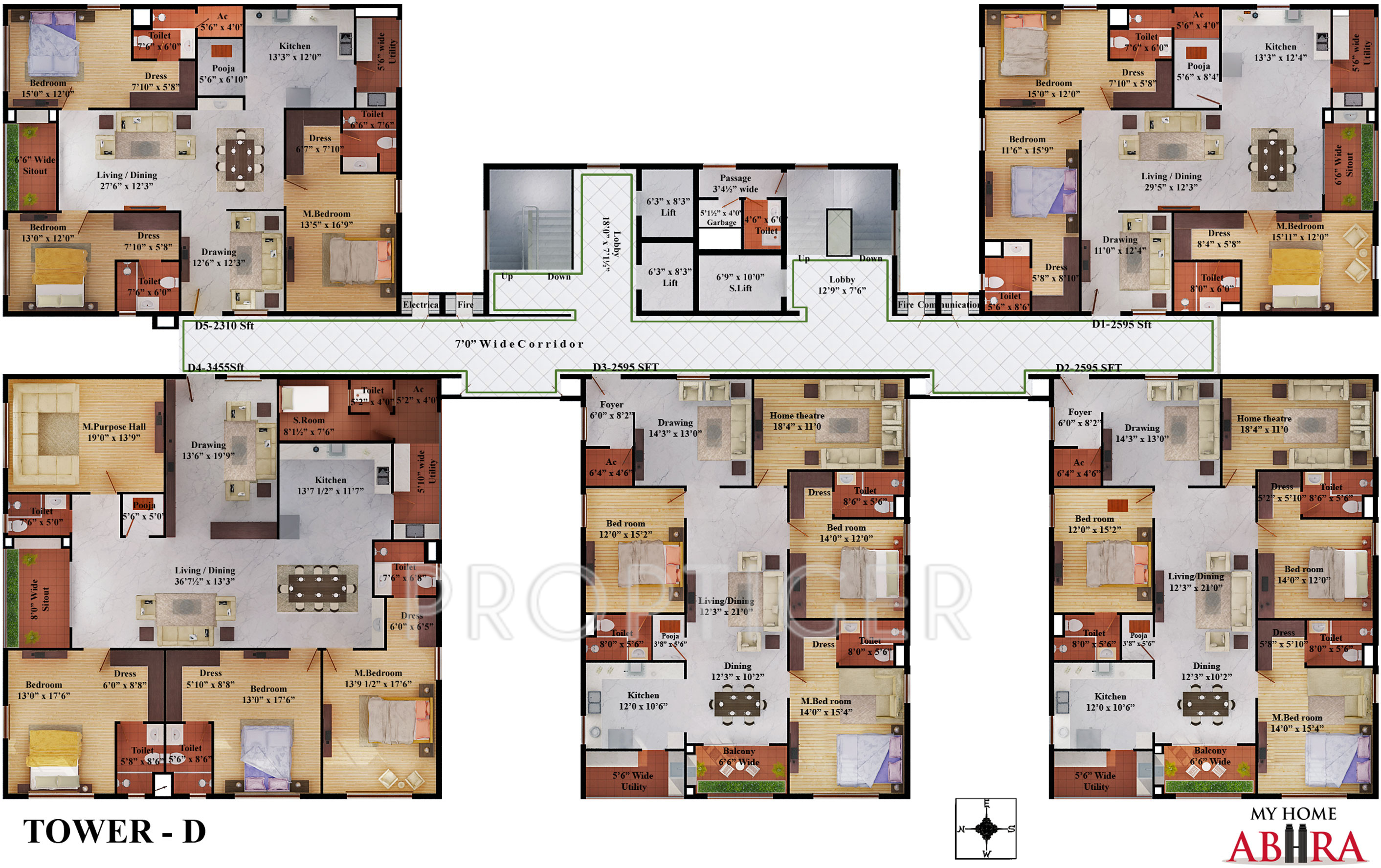 My Home Abhra In Madhapur Hyderabad Location Map Floor Images For Cer Plan Of My Home Abhra 9