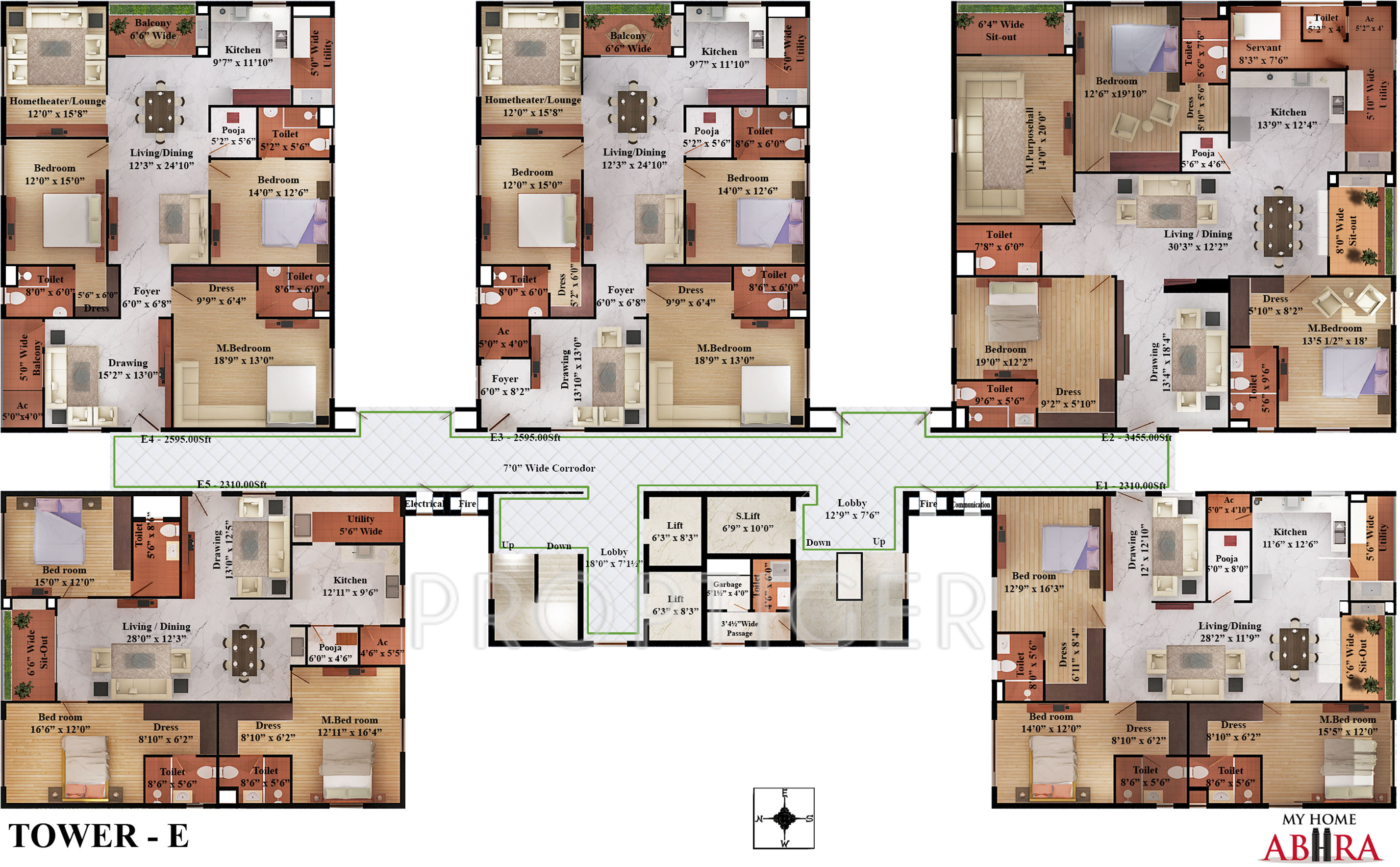 My Home Abhra In Madhapur Hyderabad Location Map Floor Images For Cer Plan Of My Home Abhra 9