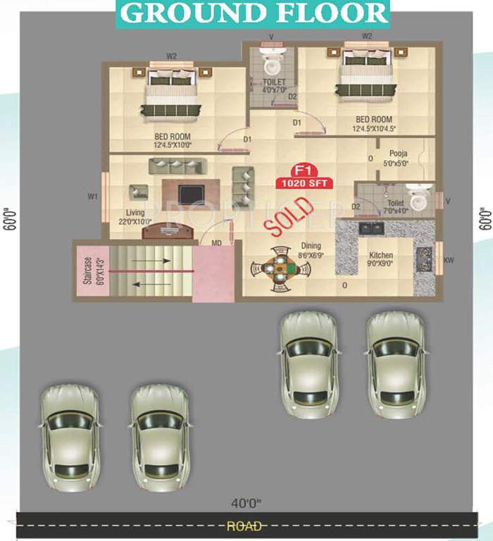 Images for Cluster Plan of Amudha Castia