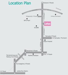 Image Of Location Map Of Modi Builders And Realtors Lotus Homes Cheeriyal Hyderabad Proptiger Com