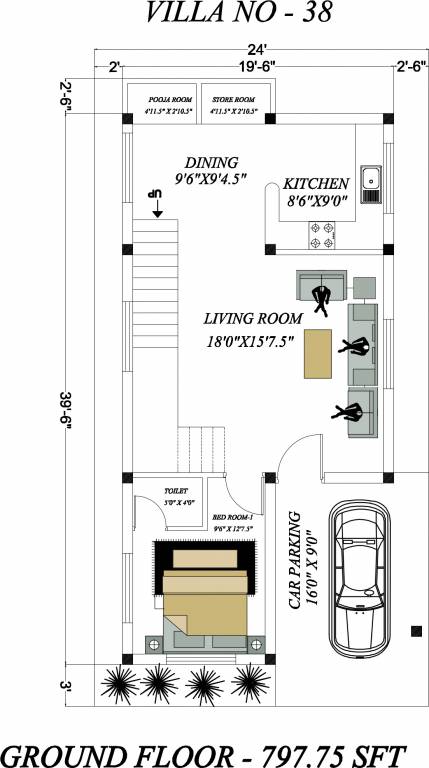 flower garden Cluster Plan
