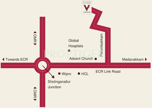 Images for Location Plan of Casagrand Vogue