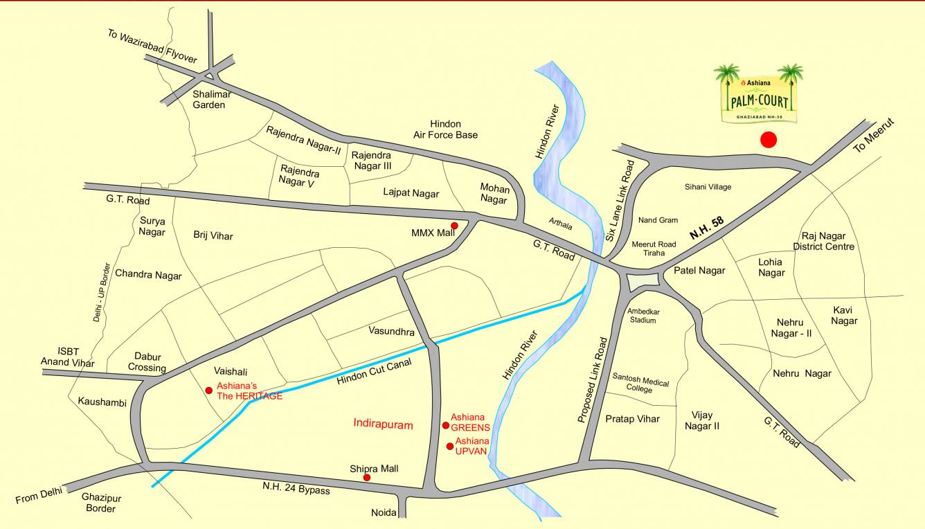  palm court Location Plan