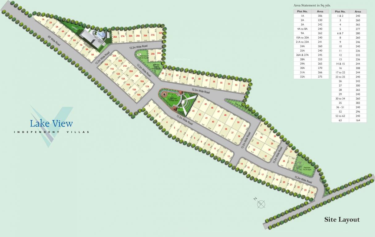  lake view Layout Plan