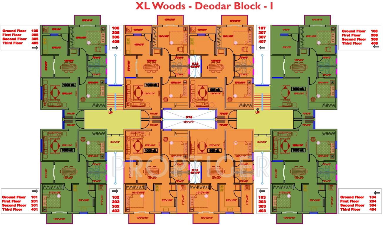  woods Images for Cluster Plan of XL Woods